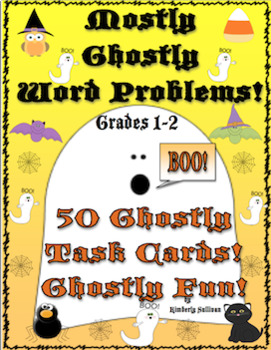 Preview of Halloween Math Word Problems! First and Second grade! Centers!  Early Finishers!