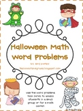 Halloween Math Word Problems