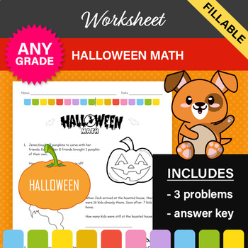 Preview of Halloween Math Worksheet #1