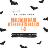 Halloween Math Worksheets Grades #1 - 3