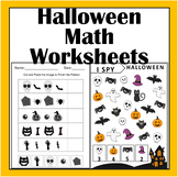 Halloween Math Worksheets- Halloween Theme Math Work for E
