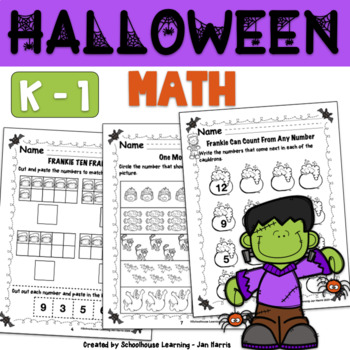 Preview of Halloween Math Worksheets and Activities