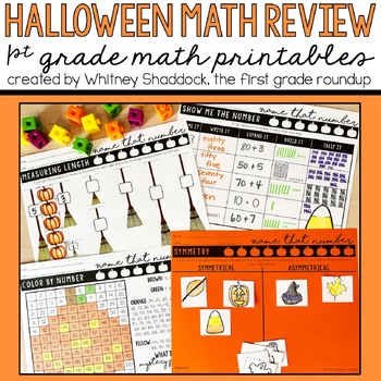 Preview of Halloween Math Worksheets for October