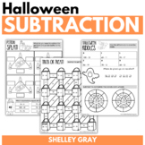 Halloween Math Worksheets for Subtraction