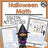 Halloween Math Worksheets using Google Slides