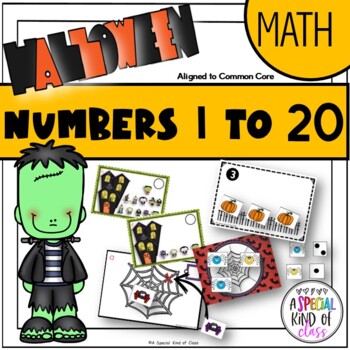 Preview of Halloween Math activities for Kindergarten - Aligned to Common Core