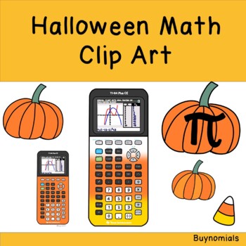 Preview of Halloween Math and Calculator Clip Art #MonsterMathSale