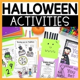 Halloween Activities for PreK-1st - Math and Literacy Worksheets, Centers & more