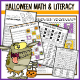 Halloween Math and Literacy Worksheets | Sub Tub Primary H