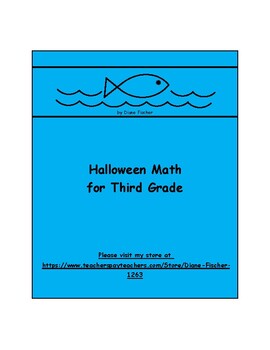 Preview of Halloween Math for Third Grade