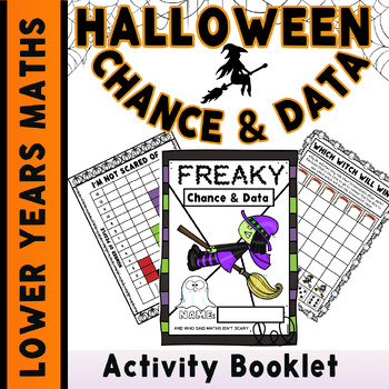 Preview of Halloween Maths Activity Booklet Lower Years Data & Chance Maths Activities
