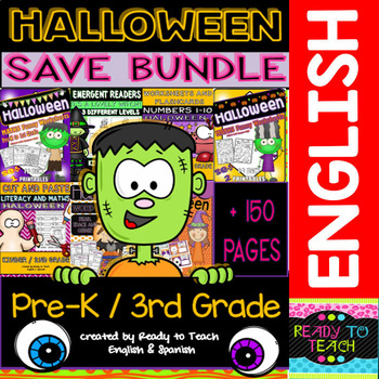 Preview of Halloween - Maths and Literacy - Save Growing Bundle
