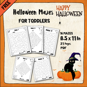 Preview of Halloween Mazes For Toddlers