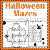 Halloween Mazes Printable Games For Kids