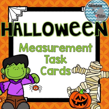 Preview of Halloween Measurement Task Cards