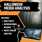 Halloween Activity for ELA: Media Analysis