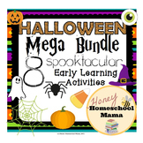 Halloween Mega Bundle with 8 Spooky Themed Early Learning 