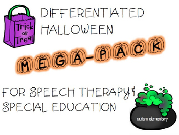 Preview of Halloween Mega-Pack for Special Education - 3 levels of Activities