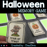 Halloween Memory Game - Vocabulary