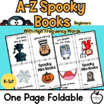 Preview of Halloween Mini Books with Sight Words / High Frequency Words-Beginners