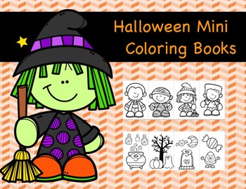 Halloween Mini Colouring Books (Pack of 12) Halloween Toys