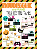 Halloween Mini Eraser Task Card Ten Frames