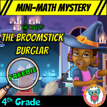 Preview of Halloween Mini Math Mystery - 4th Grade Identifying Factors Game - FREE
