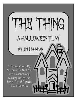 Preview of Halloween Mini Play / Reader's Theater for 3-5 ESL students