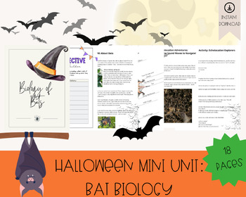 Preview of Halloween Mini Unit: Bats, Bat Biology