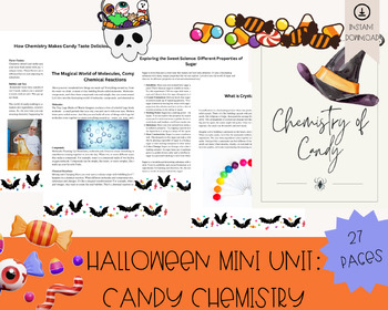 Preview of Halloween Mini Unit: Candy Chemistry
