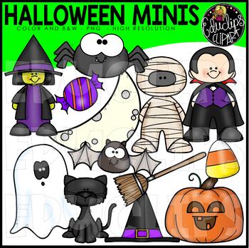 Preview of Halloween Minis Clip Art Set {Educlips Clipart}