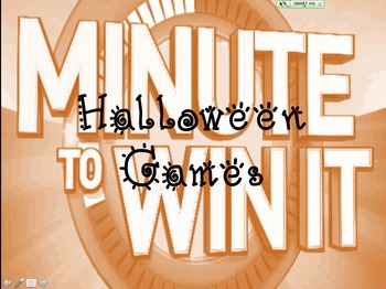 Preview of Halloween "Minute to Win It"