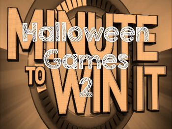 Preview of Halloween "Minute to Win It" 2