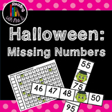 Halloween Missing Number Cards and Worksheets