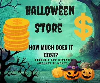 Preview of Halloween Money Math 2nd-3rd Grade Level