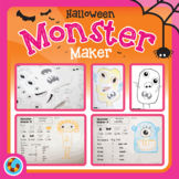Halloween Monster Maker Activity Set • Listen • Write • Dr