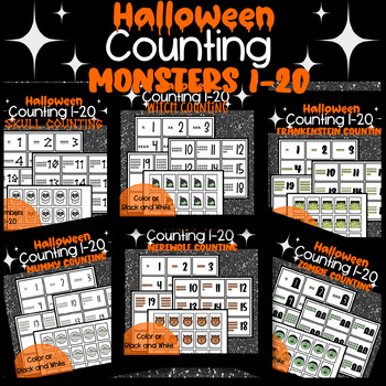 Preview of Halloween Monsters Counting to 20