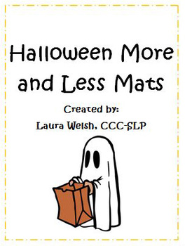 Preview of Halloween More and Less Mat
