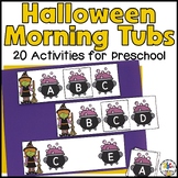 Halloween Morning Tubs for Preschool - October Morning Wor