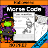 Halloween Morse Code Activities | Printable & Digital