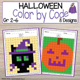 Halloween Even and Odd Numbers to 100 Color By Code Myster