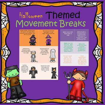 Preview of Occupational Therapy Halloween Sensory and Movement Breaks