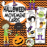 Halloween Movement Cards - Brain Breaks (Transition activity) 