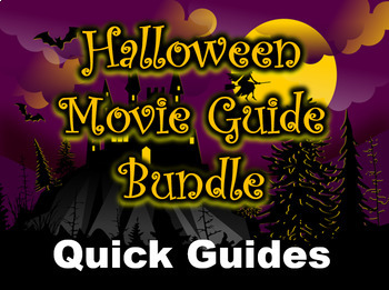 Preview of Halloween Movie Guide Bundle - 3 Quick Guides with Answer Keys