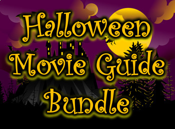 Preview of Halloween Movie Guide Bundle with Extra Activities (3 Movie Guides)