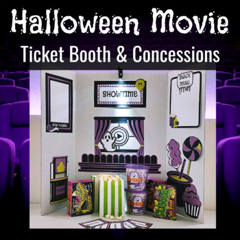 Preview of Halloween Movie Ticket Booth & Concession Stand