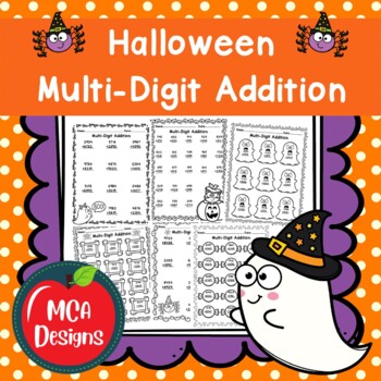 Preview of Halloween Multi-Digit Addition