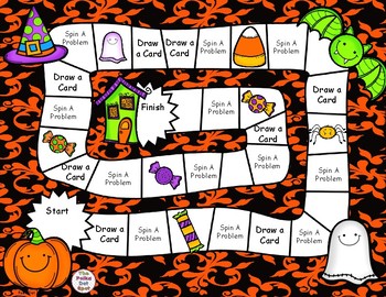 Halloween Multi-Digit Addition and Subtraction Board Game by The Polka ...