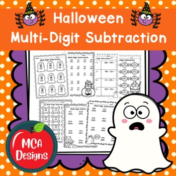 Preview of Halloween Multi Digit Subtraction