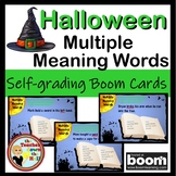 Halloween Multiple Meaning Word Boom Cards Digital Vocabul